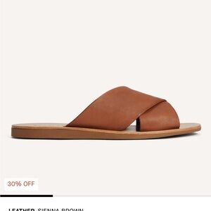 Everlane Brown Crossover sandals